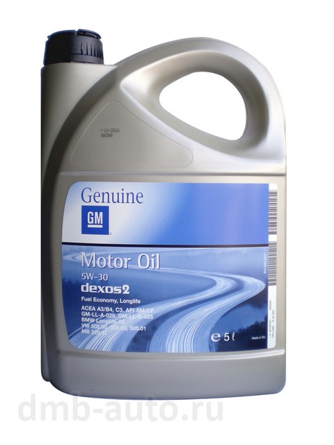 Моторное масло GM Motor Oil dexos 2